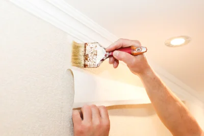 Pose de papier peint à Viocourt — revêtements muraux et toiles de verre